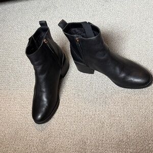 Cole Haan Black Leather Ankle Booties